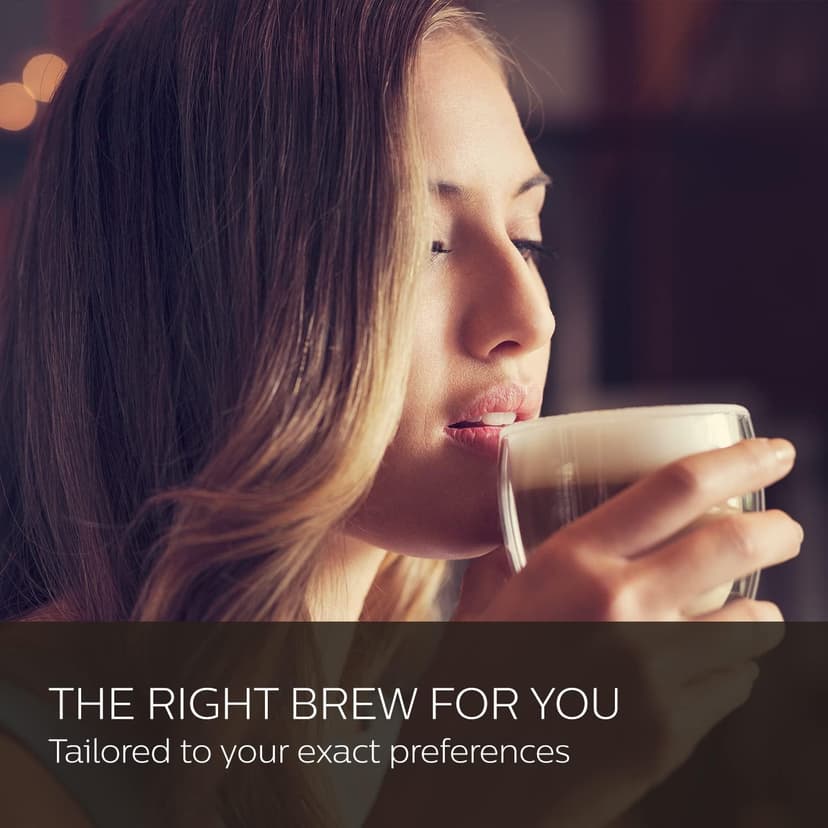 Philips Saeco Xelsis Super Automatic Espresso Machine - LatteDuo Milk System, 15 Coffee Varieties, 6 User Profiles, Touchscreen, Black & Titanium, (SM7684/04)