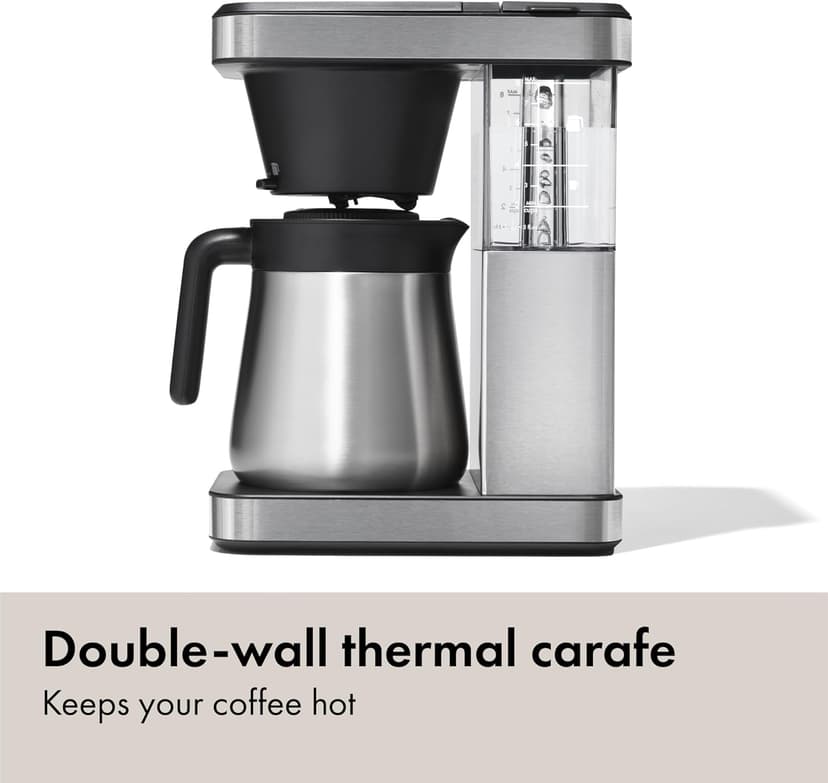 OXO Brew 8 Cup Coffee Maker, Stainless Steel,Black