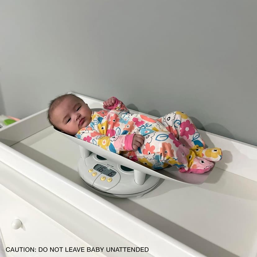 Salter Baby, Toddler, Pet Scale, Perfect Readings for Before and After Feedings and Parents and Breeders, 3-in-1 Function, Designed for Infants, Toddlers, and Pets, Hold Button, 44 LB Capacity, White