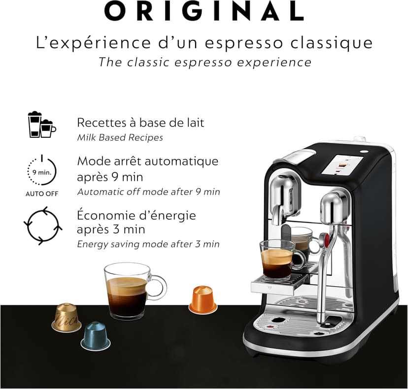 Nespresso Breville Creatista Pro BNE900BTR, Black Truffle