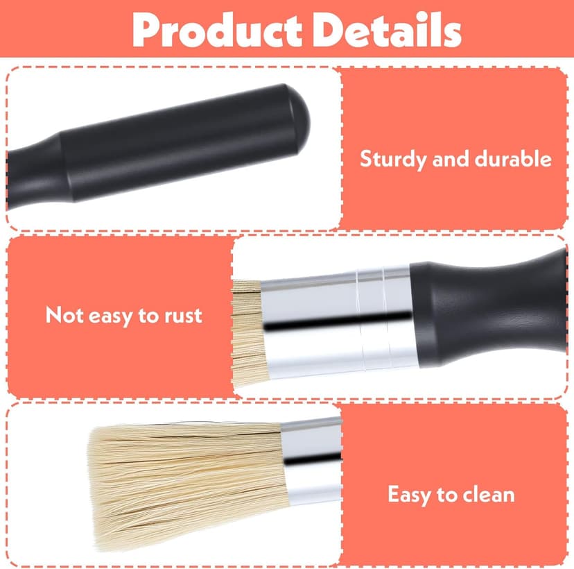 Coffee Grinder Cleaning Brush,Barista Brush with Natural Boar Bristles Black Handle Espresso Machine Tools Professional Equipment for Barista Home Kitchen