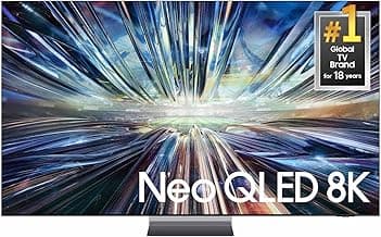 SAMSUNG 85-Inch Class Neo QLED 8K QN900D Series Mini LED, Neo Quantum HDR Smart TV w/Dolby Atmos, Object Tracking Sound Pro, AI Motion Enhancer Pro, Alexa Built-in (QN85QN900D, 2024 Model)