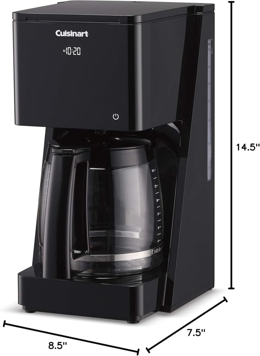 Cuisinart DCC-T20 14-Cup Programmable Coffeemaker Touchscreen, Black