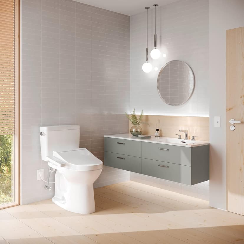 TOTO SW3023#01 WASHLET KC2 Round Electronic Bidet Toilet Seat, Cotton White