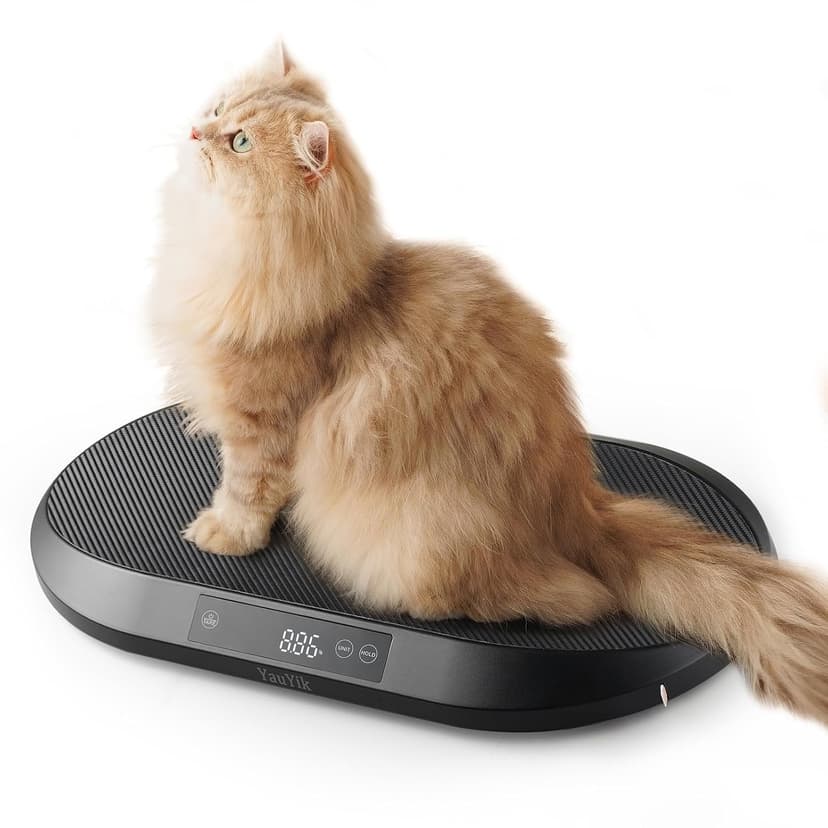 YAUYIK Digital Baby Scale with Smart Hold Function, Multifunctional Infant Scale, Large Pet Scale for Newborn Puppy, Cat and Small Animals - Up to 88lbs, Nest-Shaped Design, 150cm Soft Tape