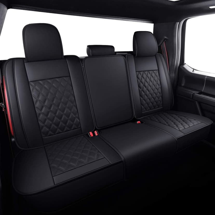 Aierxuan Car Seat Covers Full Set with Waterproof Leather, Automotive Vehicle Cushion Cover for Cars SUV Pick-up Truck Fit for 2009 to 2025 Ford F150 Carhartt and 2017 to 2025 F250 F350 F450