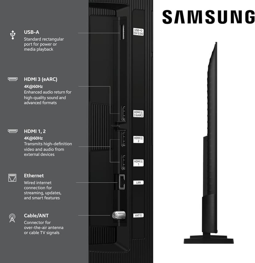 Samsung 65-Inch Class QLED Q7F Series Samsung Vision AI Smart TV (2025 Model, 65Q7F) Quantum HDR, Object Tracking Sound Lite, Q4 AI Gen1 Processor, 4K upscaling, Gaming Hub, Alexa Built-in
