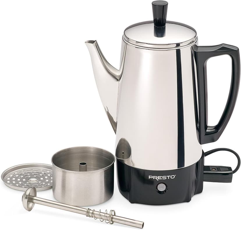 Presto 02822 6-Cup Stainless-Steel Coffee Percolator