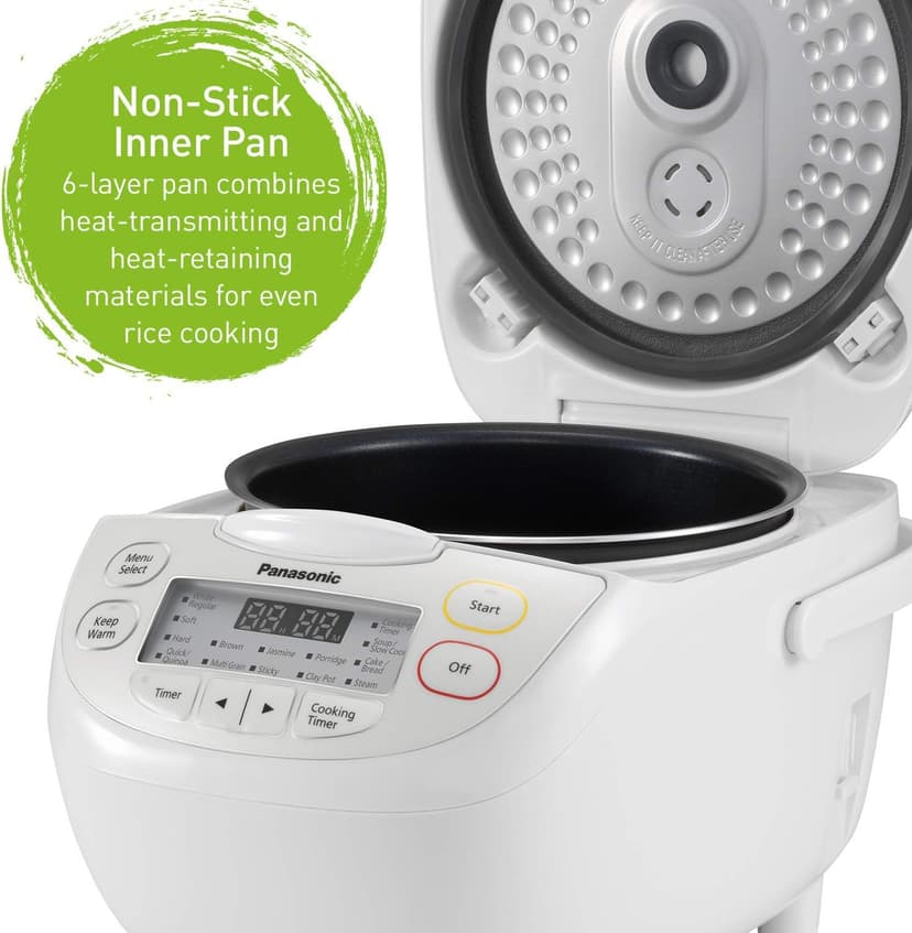 Panasonic SRCN188 10 Cup Multi-Function Rice Cooker/Warmer, White