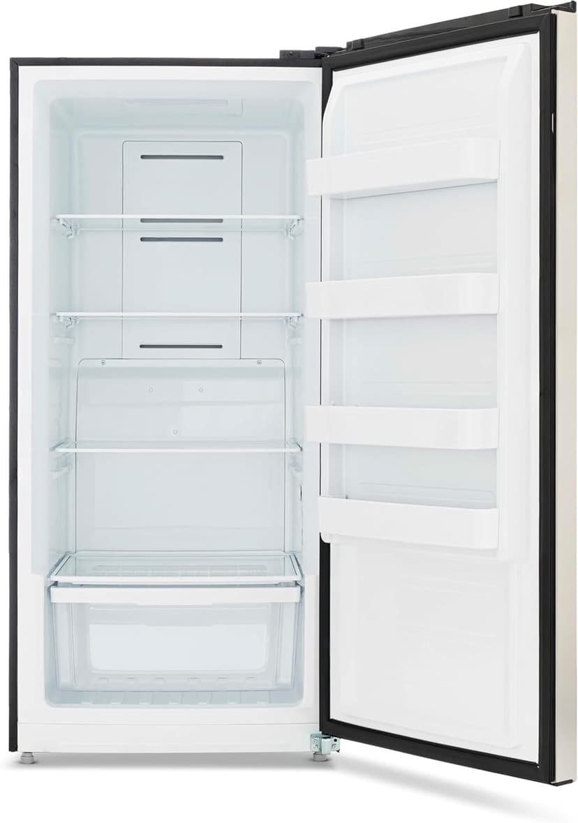 Newair 13.8 cu. ft. Upright Freezer, Fridge Freezer Convertible, Garage Ready Refrigerator, Frost Free Freezer with Door Alarm, Stand up Deep Freezer, Garage Freezer with LED Light