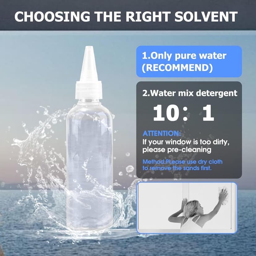 S6 Window Cleaner Robot with Leather Belt Dual Water Spray 3500Pa Houshold Window Cleaning Robot with AI Path Planning Low Noise Glass Cleaning Robot for Frame/Frameless Glass