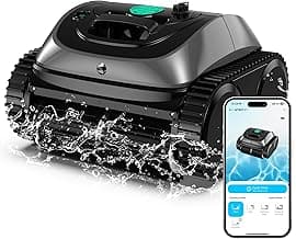 (2025 Upgrade) WYBOT C1 Pool Robot Vacuum for Inground Pools, 4-in-1 Cordless Robotic Pool Cleaner Lasts 150min, Triple-Motor up to 1,614 Sq.ft, Smart APP Support, Auto Wall & Waterline Cleaning