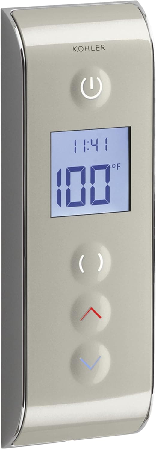 Kohler K-527-1SN Digital Shower 2-Outlet Interface Control Satin Nickel/Nickel