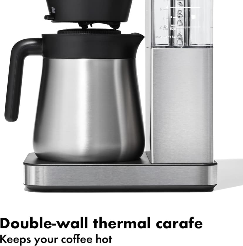 OXO Brew 8 Cup Coffee Maker, Stainless Steel,Black