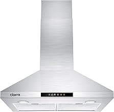 CIARRA Range Hood 30 inch 760m3/h Ductless Stove Hood Vent for Kitchen in Stainless Steel, Ducted and Ductless Convertible