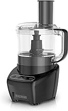 BLACK+DECKER Food Processor and Vegetable Chopper, Stainless Steel Blade, 8-Cup Capacity, 450W Power with Attachments to Shred, Slice, Mince, Grind, and Puree