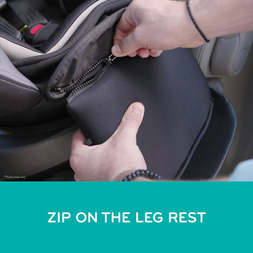 Evenflo Revolve360 Extend All-in-One Rotational Car Seat with Quick Clean Cover (Revere Gray)