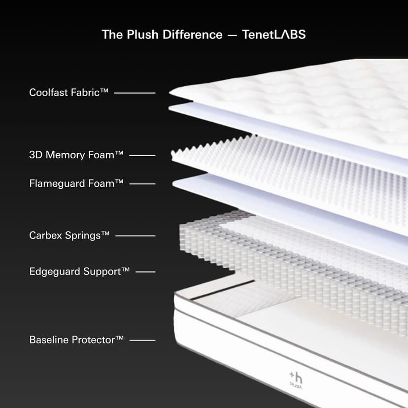 Plush Dream King Mattress 12 Inch Hybrid Pocketed Springs - Mattress in a Box with Memory Foam, Soft Plush Feel, Motion Isolation, Multi-Zone Spinal Support