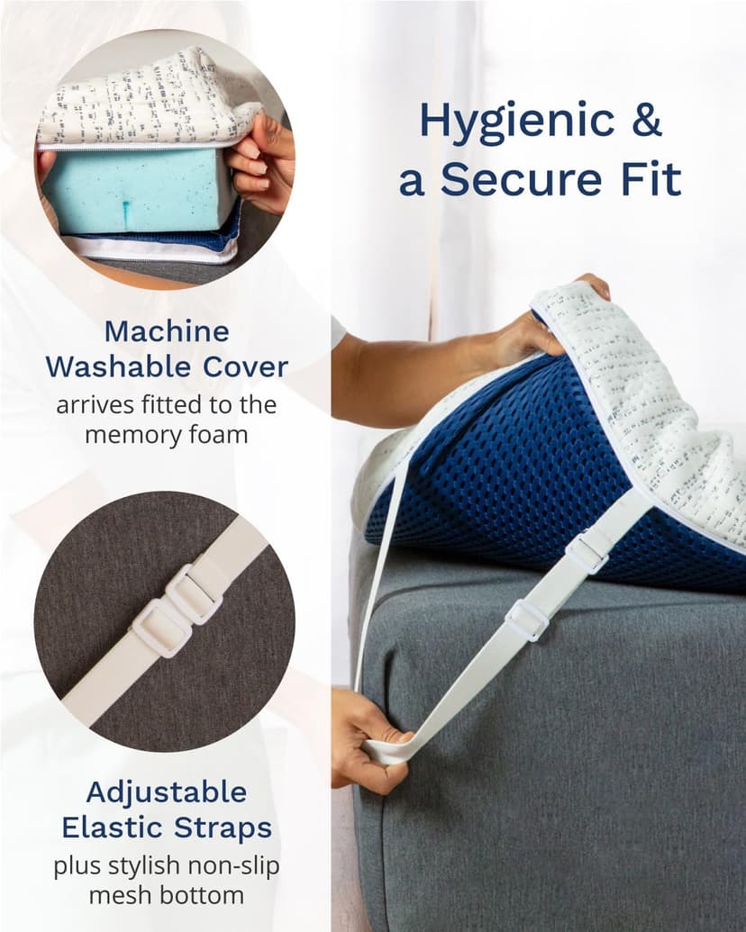 ViscoSoft 3 Inch Memory Foam Mattress Topper Queen - Select High Density Ventilated Mattress Pad - Premium Removable Rayon Cover