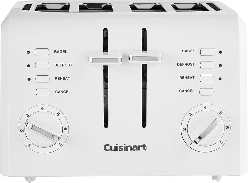 Cuisinart CPT-142P1 4-Slice Compact Plastic Toaster, White