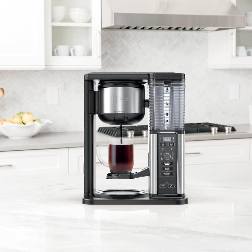 Ninja Hot & Iced, Single Serve or Drip Coffee System, CM300 (Renewed),10 cups