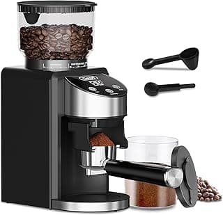 Gevi Conical Burr Coffee Grinder, Adjustable Burr Mill with 35 Precise Grind Settings, Anti-Static, Coffee Grinder Electric for Espresso/Drip/Percolator/French Press/American/Turkish Coffee Makers
