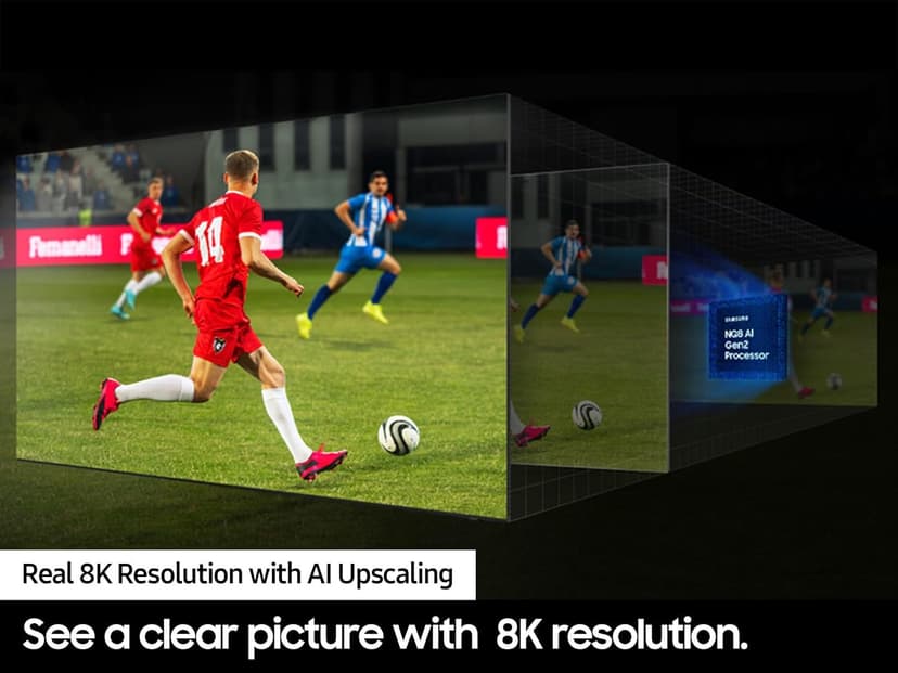 SAMSUNG 85-Inch Class QLED 8K QN800D Series Mini LED, Neo Quantum HDR Smart TV w/Dolby Atmos, Object Tracking Sound+, AI Motion Enhancer, Real Depth Enhancer Pro, Alexa Built-in (QN85QN800D, 2024)