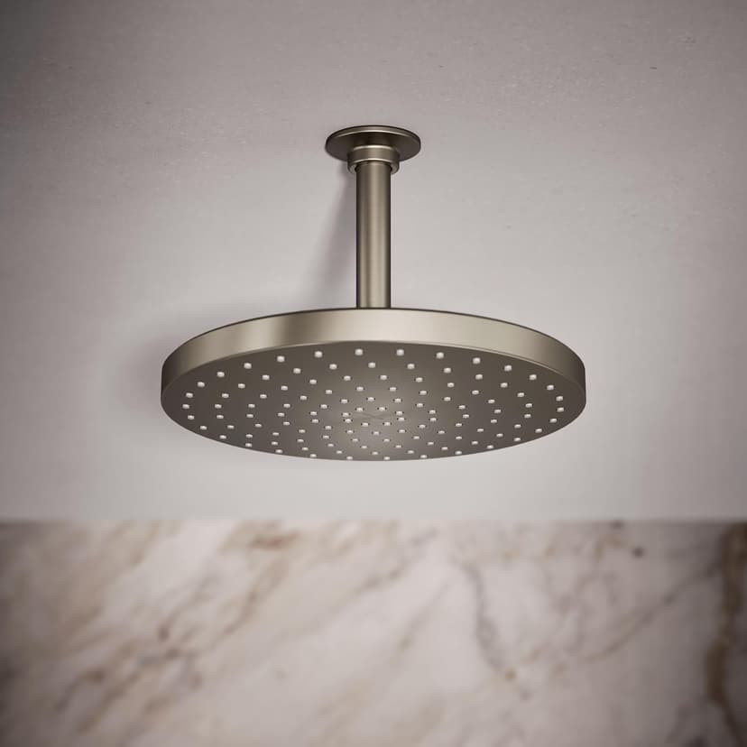 Kohler 76465-G-BN Awaken® 10" single-function rainhead, 1.75 gpm, Vibrant Brushed Nickel