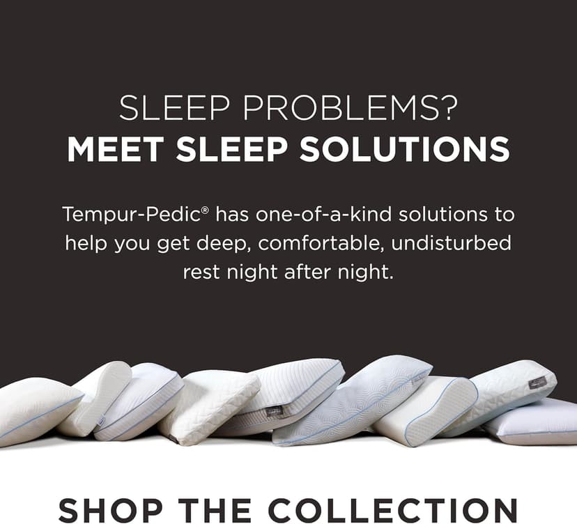 Tempur-Pedic Memory Foam Symphony Pillow Luxury Soft Feel, Standard, White