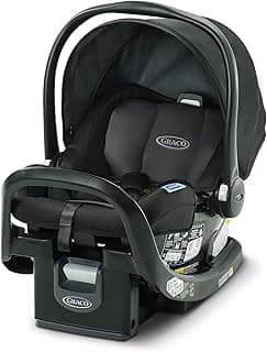 Graco SnugRide SnugFit Infant Car Seat with Simply Safe Adjust Harness System, Baby Car Seat with Anti Rebound Bar, Gotham