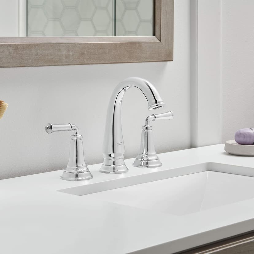 American Standard 7052807.002 Delancey 8-Inch Widespread 2-Handle Bathroom Faucet, 1.2 GPM, Chrome