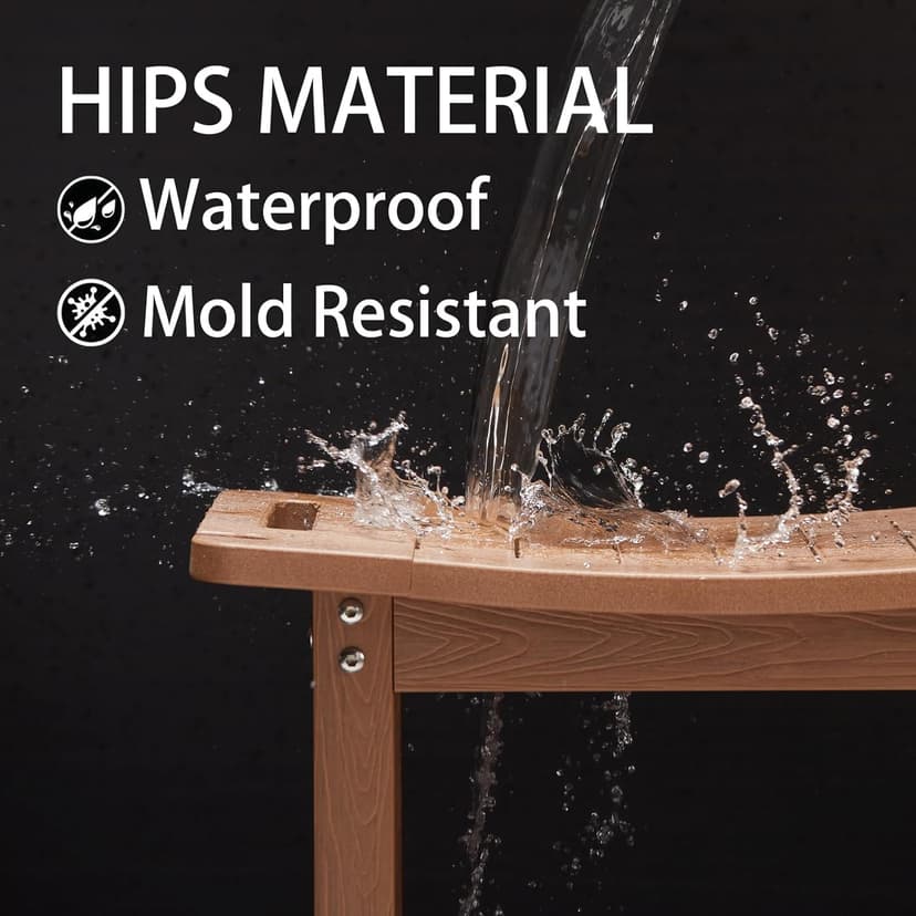 Heavy Duty Shower Stools, Shower Benches for Inside Shower to sit on,Poly Lumber Plastic Shower Bench Waterproof, Sturdy Wide Shower Stools for 500 LB (Brown)…