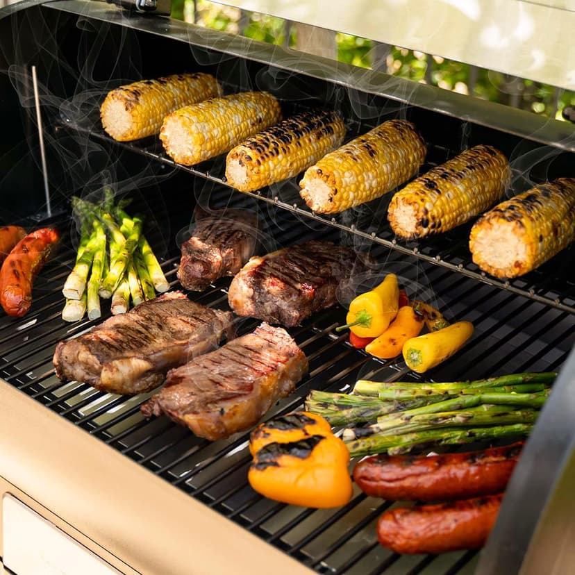 Z GRILLS 2025 Electric Pellet Grill & Smoker, 700 sq in Cooking Area, Dual-Wall Insulation, PID V2.1 Controller, Meat Probes, Easy Hopper Clean-out, Includes Grill Cover, 8 in 1 Outdoor BBQ, 700D6