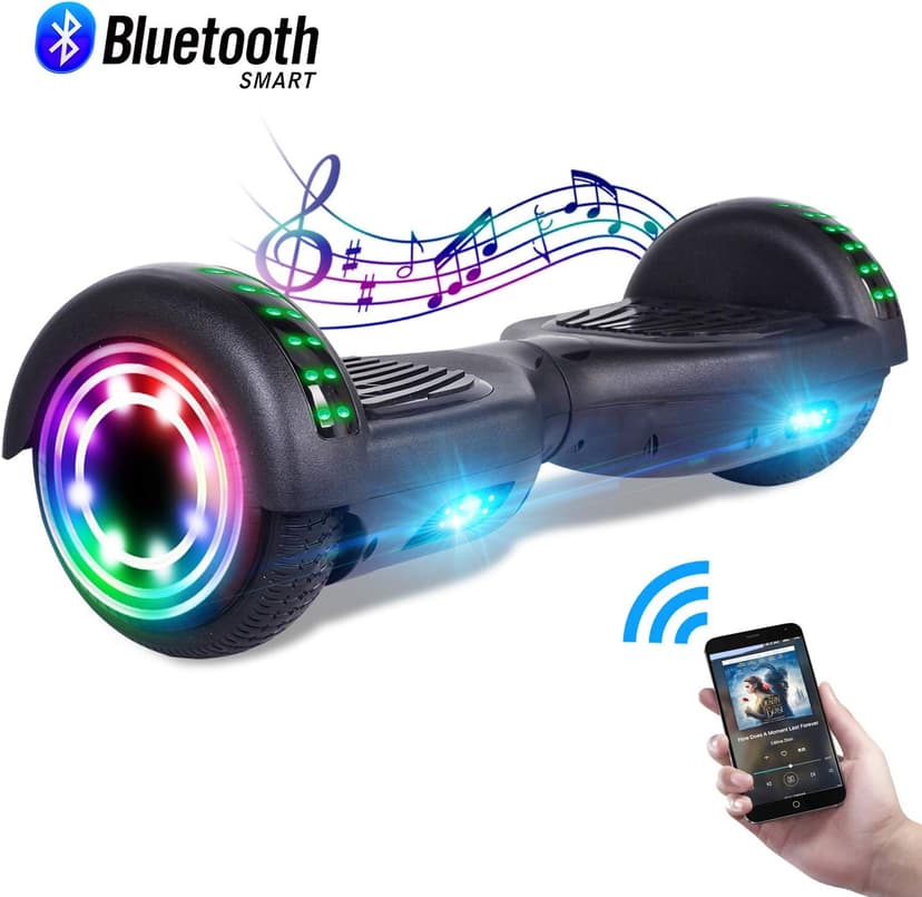 self balance scooter,6.5" Two-Wheel Self-Balancing Hover Board with Bluetooth Speakers and Fashion LED Lights for Kids and Adults