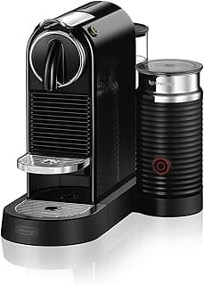 Nespresso CitiZ Coffee and Espresso Machine by De'Longhi with Milk Frother, Black, 9.3 x 14.6 x 10.9 inches