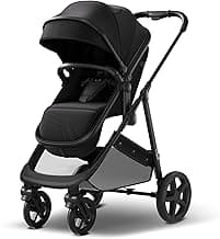 Mompush Wiz 2-in-1 Convertible Baby Stroller with Bassinet Mode, Foldable Infant Stroller with Reversible Seat and Large UPF 50+ Canopy