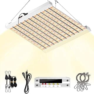 SZHLUX 500W LED Grow Light 4x4/5x5ft with Timer and Temp Control, Full Spectrum Grow Lamp with 1056 Diodes,Indoor Plants for Seedling Veg and Bloom Grow Light