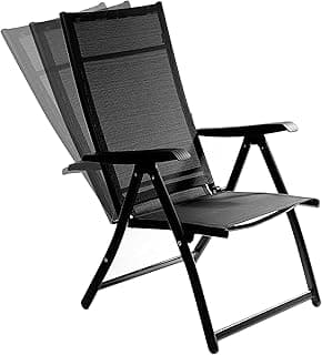 Heavy Duty Durable Adjustable Reclining Folding Chair Outdoor Indoor Garden Pool (1)