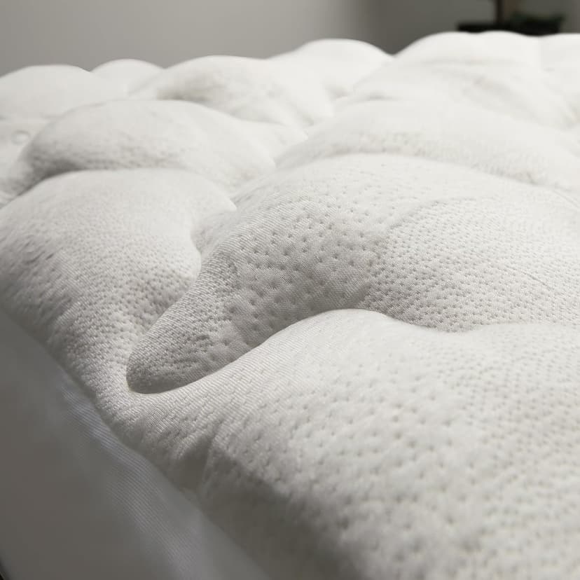 Cheer Collection Queen Size Mattress Topper – Extra Thick and Plush Pillow Top Mattress Pad, Soft Rayon from Bamboo Cover, Cooling, Breathable, and Machine Washable Mattress Topper for Queen Bed