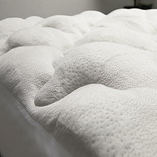 Cheer Collection Queen Size Mattress Topper – Extra Thick and Plush Pillow Top Mattress Pad, Soft Rayon from Bamboo Cover, Cooling, Breathable, and Machine Washable Mattress Topper for Queen Bed