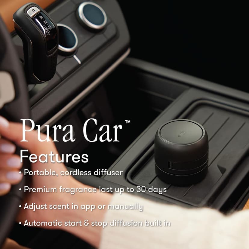 Capri Blue Volcano Pura Car Pro Diffuser Set - Includes Pura Car Pro Diffuser and Capri Blue Volcano Air Freshener Refills - Scented with Notes of Tropical Fruits & Sugared Citrus