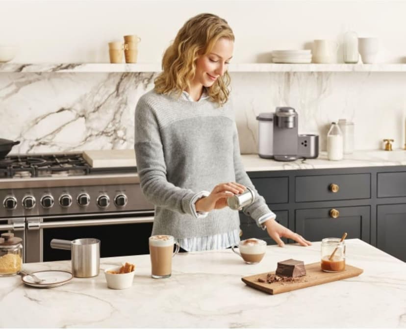 Keurig K-Cafe Special Edition Single Serve K-Cup Pod Coffee, Latte and Cappuccino Maker, Nickel