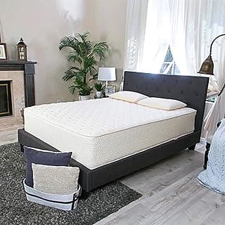 2-Sided Natural Latex Mattress, King, Medium, Handcrafted in USA, GOTS Certified Organic Cotton, Natural Wool, 9 inches