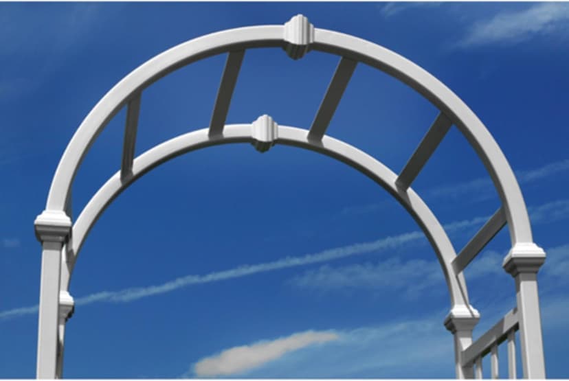 Athens 39"W x 81"H Vinyl Arbor