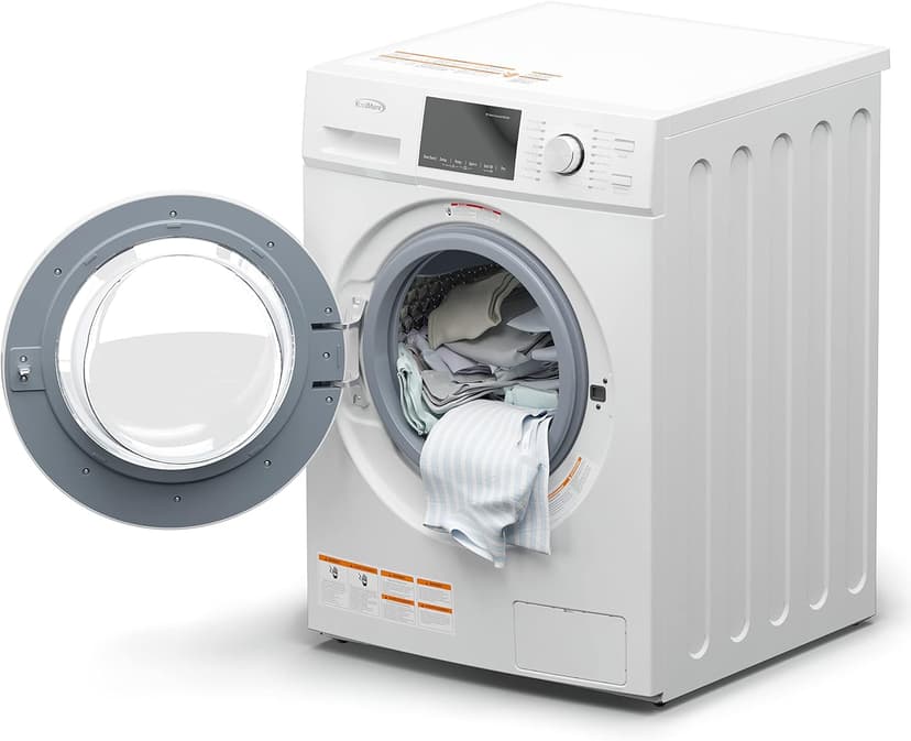 KoolMore 2-in-1 Front Load Washer and Dryer Combo, 2.7 Cu. Ft., for Apartment, Dorm, RV, 16 Wash and 4 Dry Cycles, Compact Space Saver [White] [120V] (FLC-3CWH)