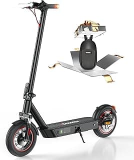 iScooter Electric Scooter for Adults,50/30 Miles Range, 28 MPH Top Speed, 800/750W Motor, 10" Pneumatic Tires, Foldable Dual Shock Absorption Commuting E Scooter with APP & Turn Signals & Storage Bag