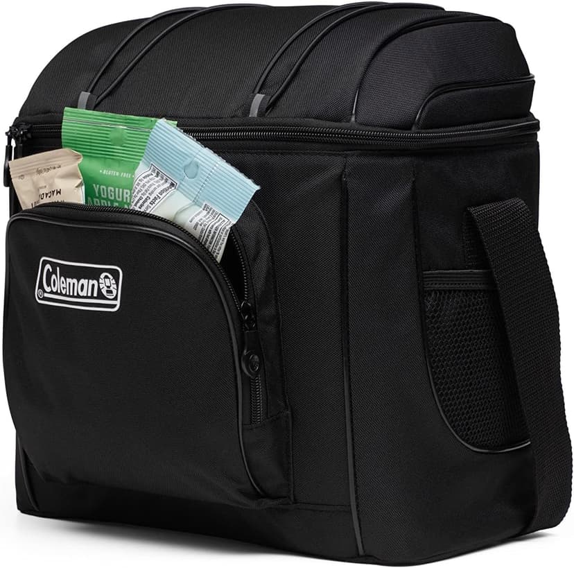 Coleman Chiller Insulated Soft Cooler, Leakproof 9/16/30 Can Cooler with 12+ Hour Ice Retention, Made with Recycled Materials, Great for Lunch, Camping, Beach, Pool, Sports, & More