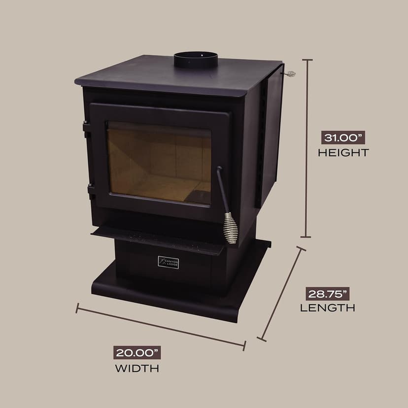 Small Wood Stove heats up to 2000 Sq ft
