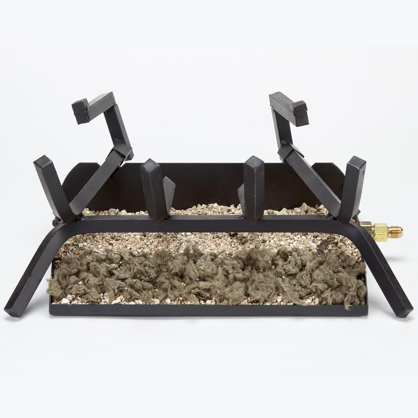 HearthSense CSW18HVL Natural Gas Vented Fireplace Logs Set with Match Light, 45000 BTU, Heats up to 1650 Sq. Ft, Colorado Split Wood, 18 Inches