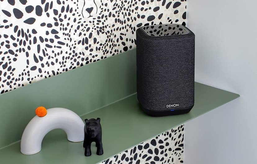 Denon Home 150 Wireless Smart Speaker – Compact Design, Wi-Fi & Bluetooth, HEOS Built-in, Alexa Built-in, Siri & AirPlay 2, Spotify Connect, Multi-Room Support, Black